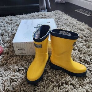 Hatley Kids Bright Yellow Rain Boots